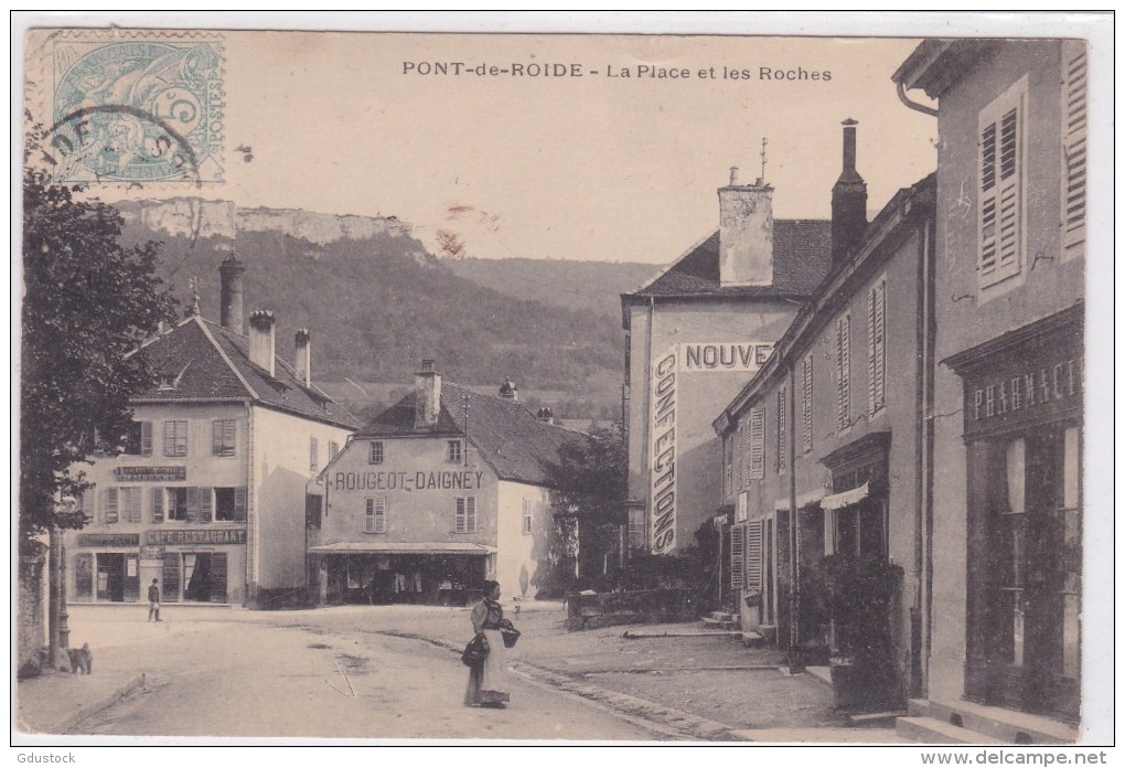 Pont-de-Roide - La Place Et Les Rochers - Andere & Zonder Classificatie