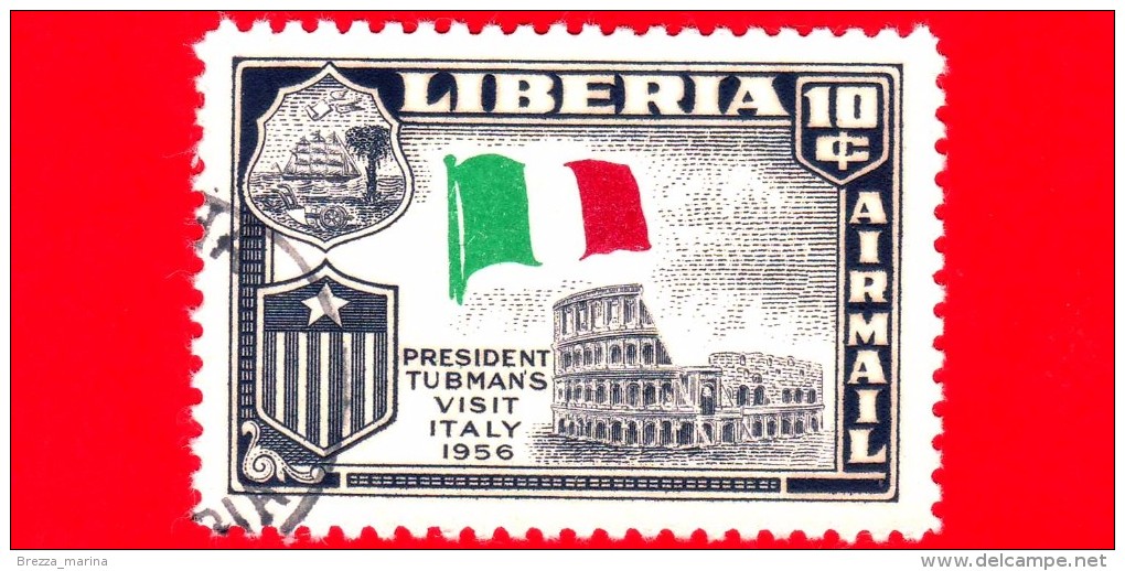 LIBERIA - Nuovo - 1958 - Presidente Tubmans Visita L´Italia - 10  P. Aerea - Liberia