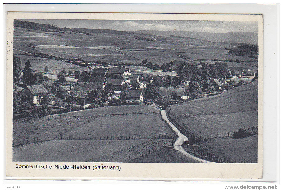 Nieder-Helden (Sauerland) - 1944 Landpoststempel - Attendorn