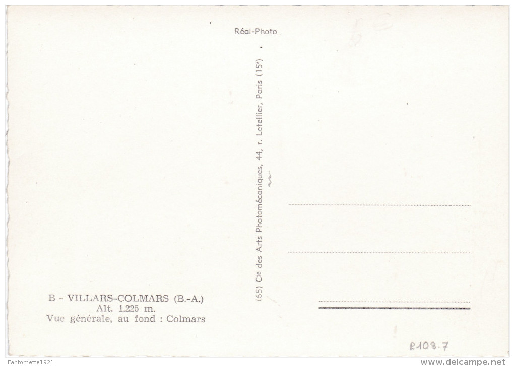 VILLARS COLMARS  VUE GENERALE (dil246) - Altri & Non Classificati