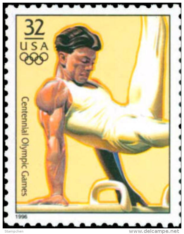 Sc#3068r 1996 USA Olympic Games Stamp-Gymnastics Athletic - Summer 1996: Atlanta