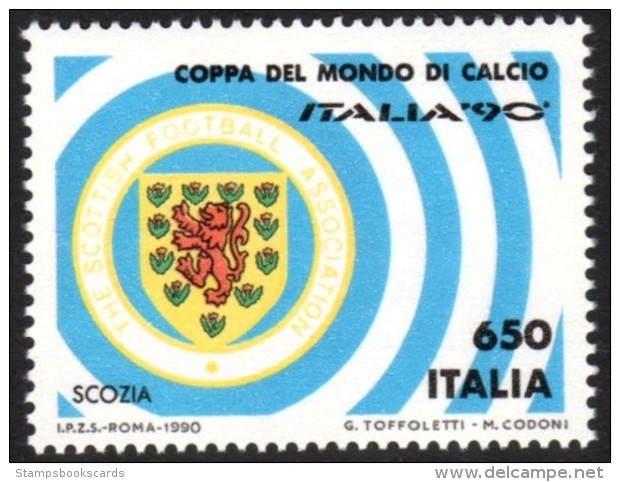 Italia 90 Scotland World Football Mnh Stamp - Neufs