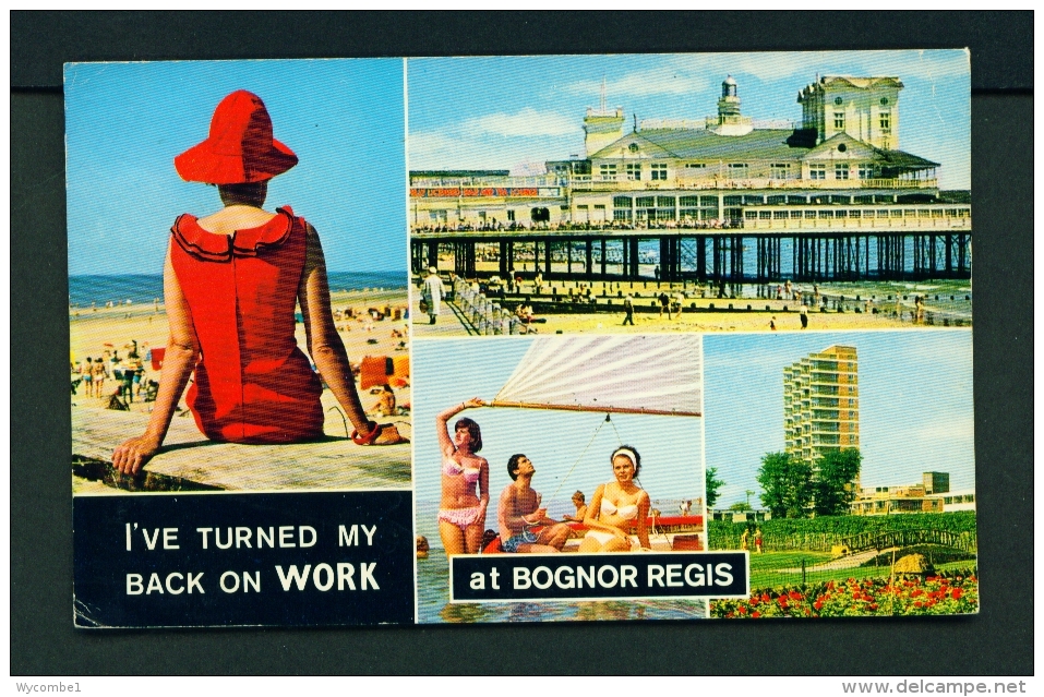 ENGLAND  -  Bognor Regis  Multi View  Used Postcard - Bognor Regis