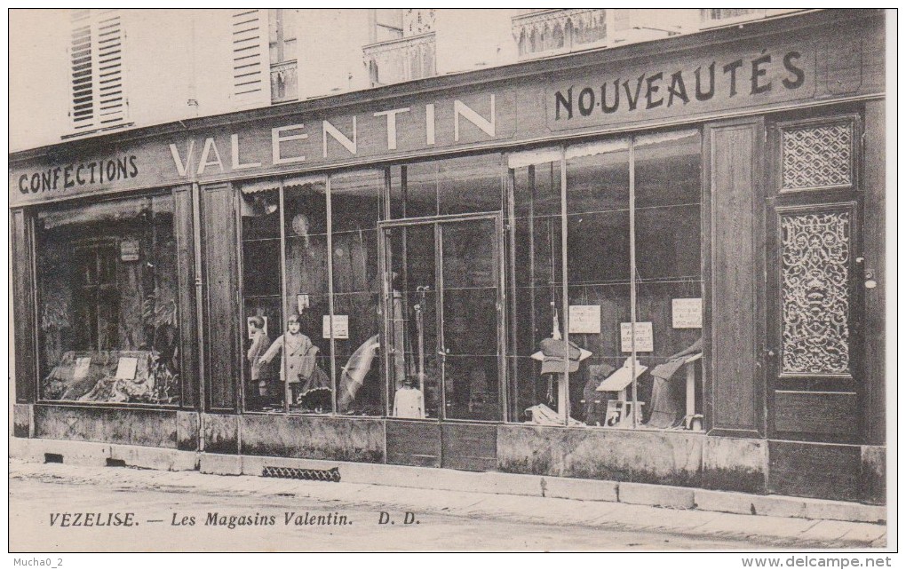 54-VEZELISE-CONFECTIONS VALENTIN-SUPERBE DEVANTURE DE MAGASIN - Vezelise