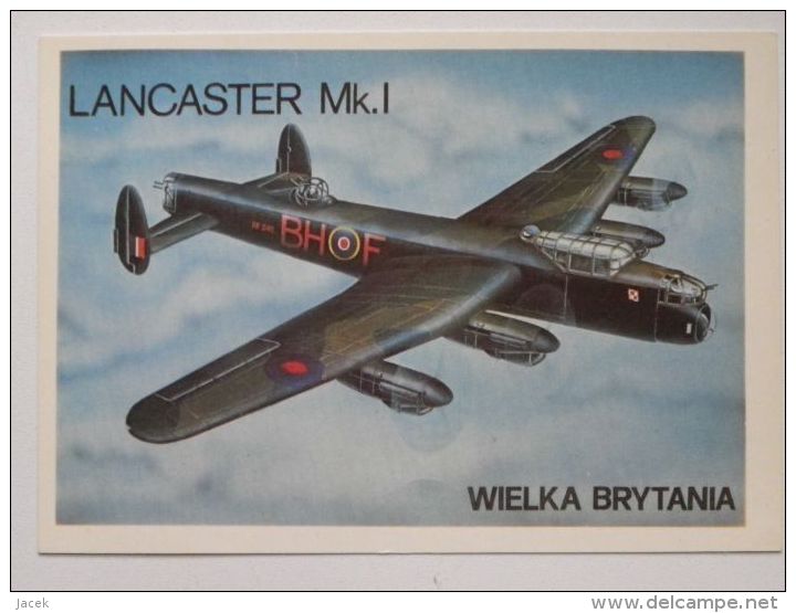 Lancaster    / Polish Postcard - 1939-1945: 2. Weltkrieg