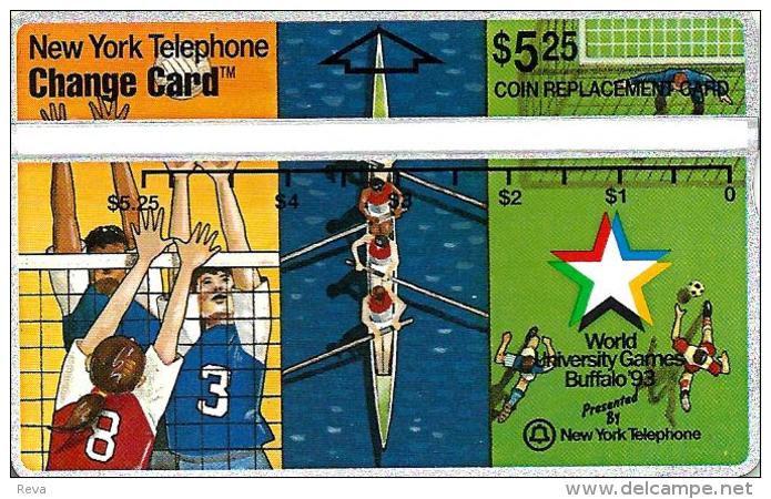 UNITED STATES USA NEW YORK ONLY $5.25 ROWING NERBALL SPORT BUFFALO GAMES 1993 L & G MINT  READ DESCRIPTION !! - [1] Hologrammkarten (Landis & Gyr)
