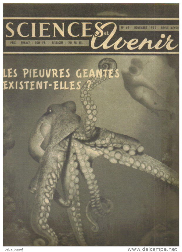 Revues Anciennes  1952  1953 Sciences Et Avenir (4 Numéros) N°69-70-71-72 - Science