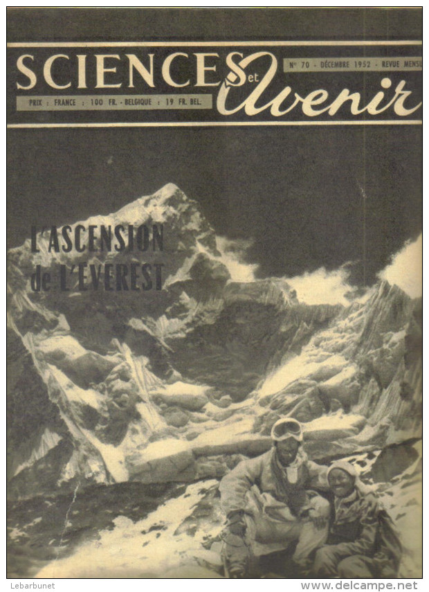 Revues Anciennes  1952  1953 Sciences Et Avenir (4 Numéros) N°69-70-71-72 - Science