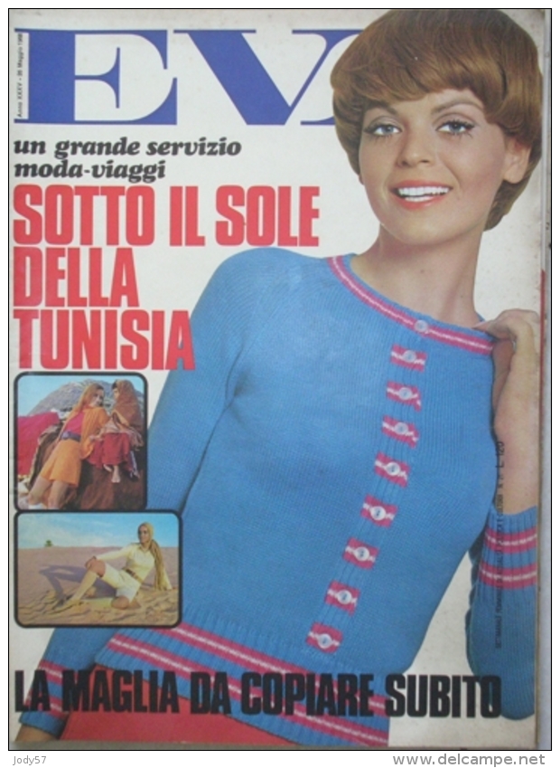 EVA  - N.21 - 26 MAGGIO 1968 - ANNO XXXV - SETTIMANALE - RUSCONI - MILANO - ADRIANO CELENTANO - Mode