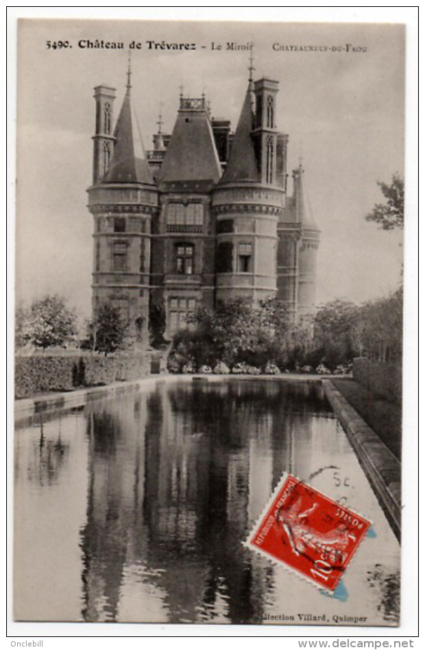 Chateauneuf Du Faou Trévarez Finistère Château 1910 état Superbe - Châteauneuf-du-Faou