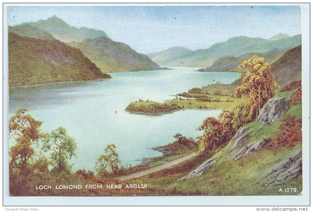 Loch Lomond From Near Ardlui. - Art Colour - Dunbartonshire