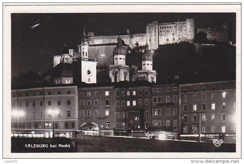 Autriche - Salzburg Bei Nacht - 1953 - Salzburg Stadt