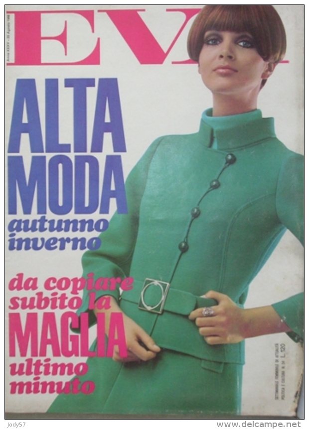 EVA  - N.34 - 25 AGOSTO 1968 - ANNO XXXV - SETTIMANALE - RUSCONI - MILANO - LISA GASTONI - Moda