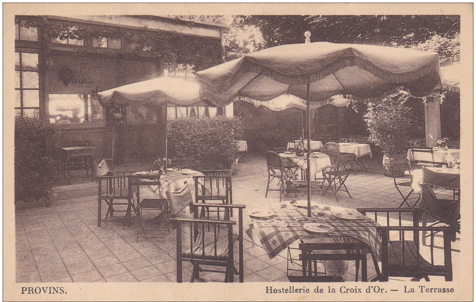 24s - 77 - Provins - Seine-et-Marne - Hostellerie De La Croix D'Or - La Terrasse - N° 76 - Provins