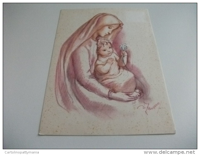 ILLUSTRATORE A. ZANDRINO MADONNA CON BAMBINO - Zandrino