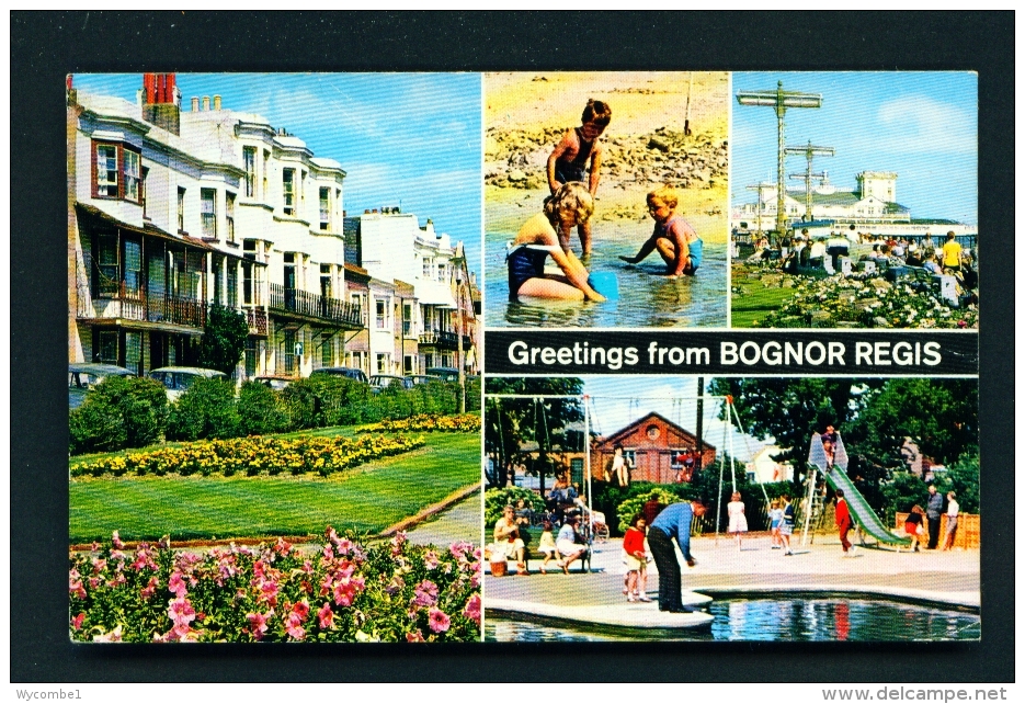 ENGLAND  -  Bognor Regis  Multi View  Used Postcard - Bognor Regis