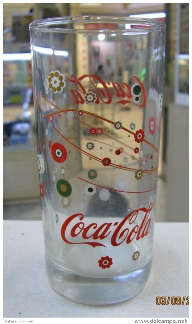 AC - COCA COLA FLOWER DESIGNED NEW RARE GLASS FROM TURKEY - Becher, Tassen, Gläser