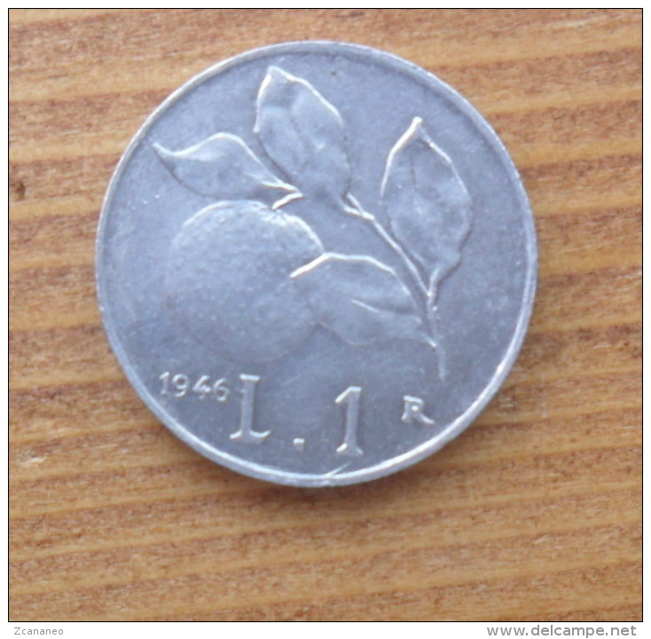 1 LIRA DELLA REP. ITALIANA DEL 1946 - MONETA FALSA RIPRODUZIONE - - 1 Lira