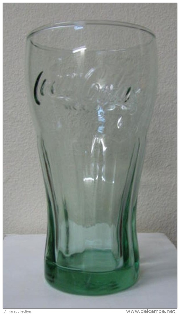 AC - COCA COLA GREENISH GLASS FROM TURKEY - Mugs & Glasses