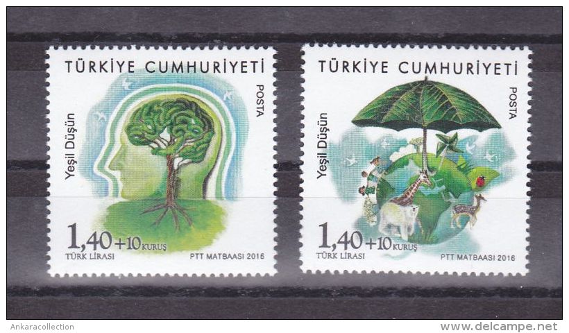 AC - TURKEY STAMP -  THINK GREEN MNH 09 MAY 2016 - Unused Stamps