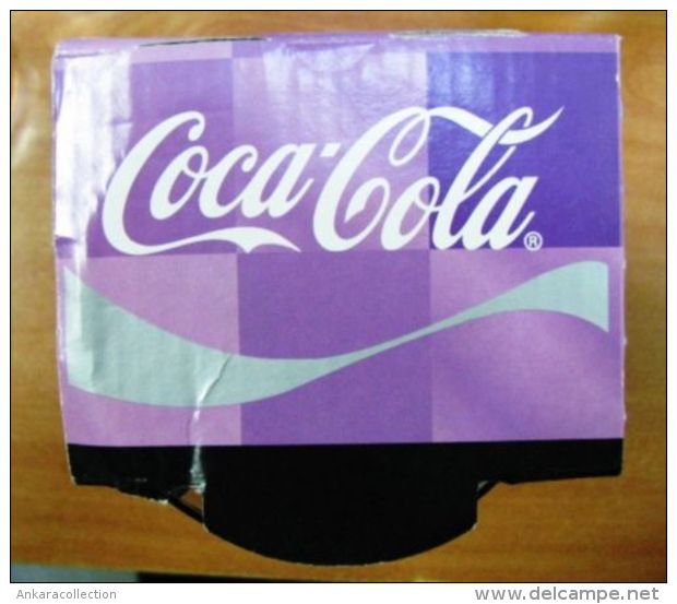 AC - COCA COLA McDONALD'S ROYAL BLUE CLEAR GLASS IN ITS ORIGINAL BOX FROM TURKEY - Kopjes, Bekers & Glazen