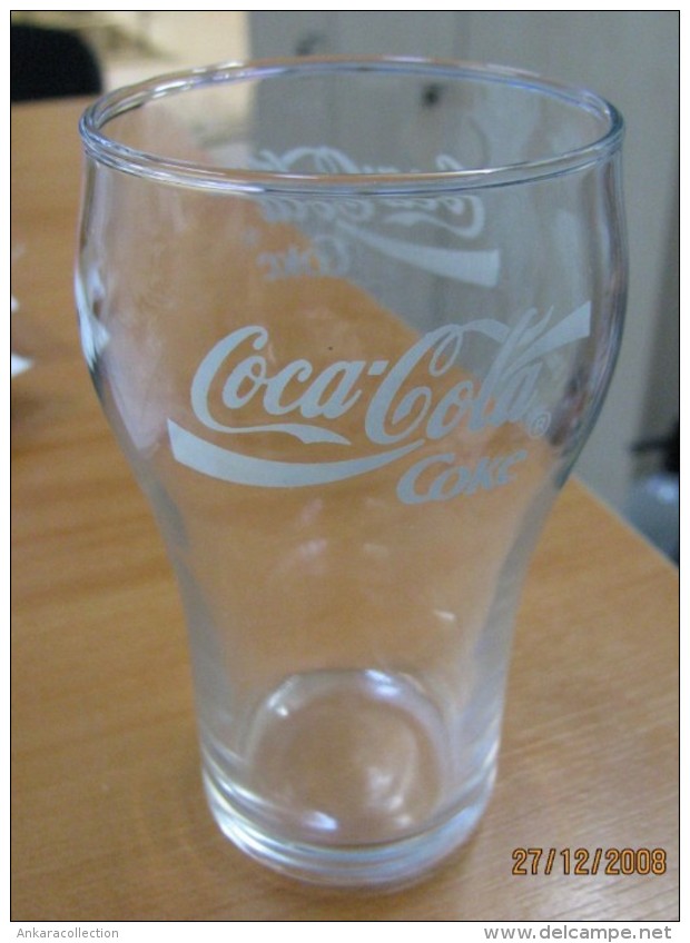 AC - COCA COLA CLEAR TUMBLER GLASS - B FROM TURKEY - Tazas & Vasos