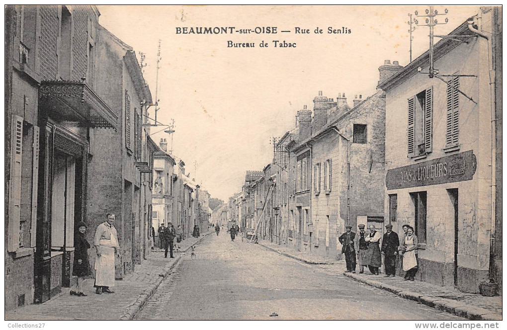 95-BEAUMONT-SUR-OISE-  RUE DE SENLIS - BUREAU DE TABAC - Beaumont Sur Oise