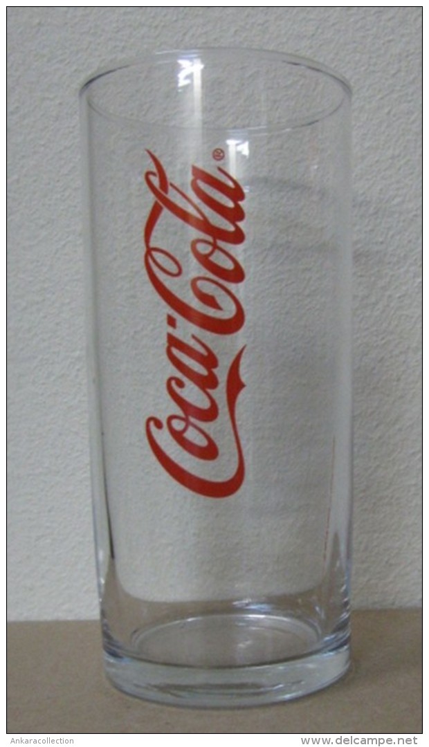 AC - COCA COLA LOGO ILLUSTRATED CLEAR GLASS FROM TURKEY - Mugs & Glasses