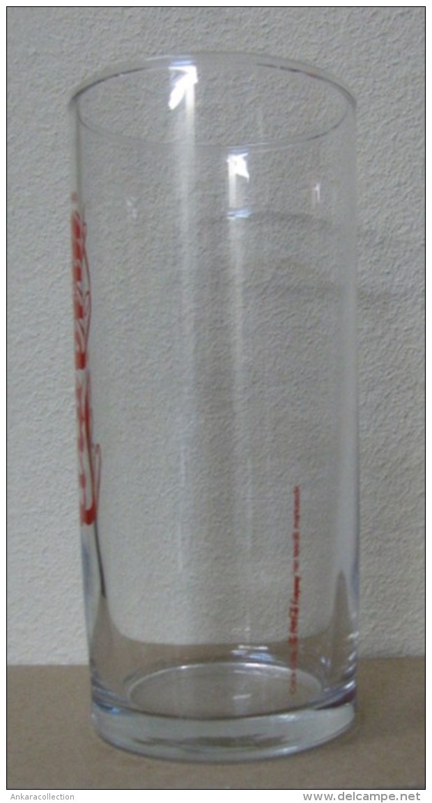 AC - COCA COLA LOGO ILLUSTRATED CLEAR GLASS FROM TURKEY - Becher, Tassen, Gläser