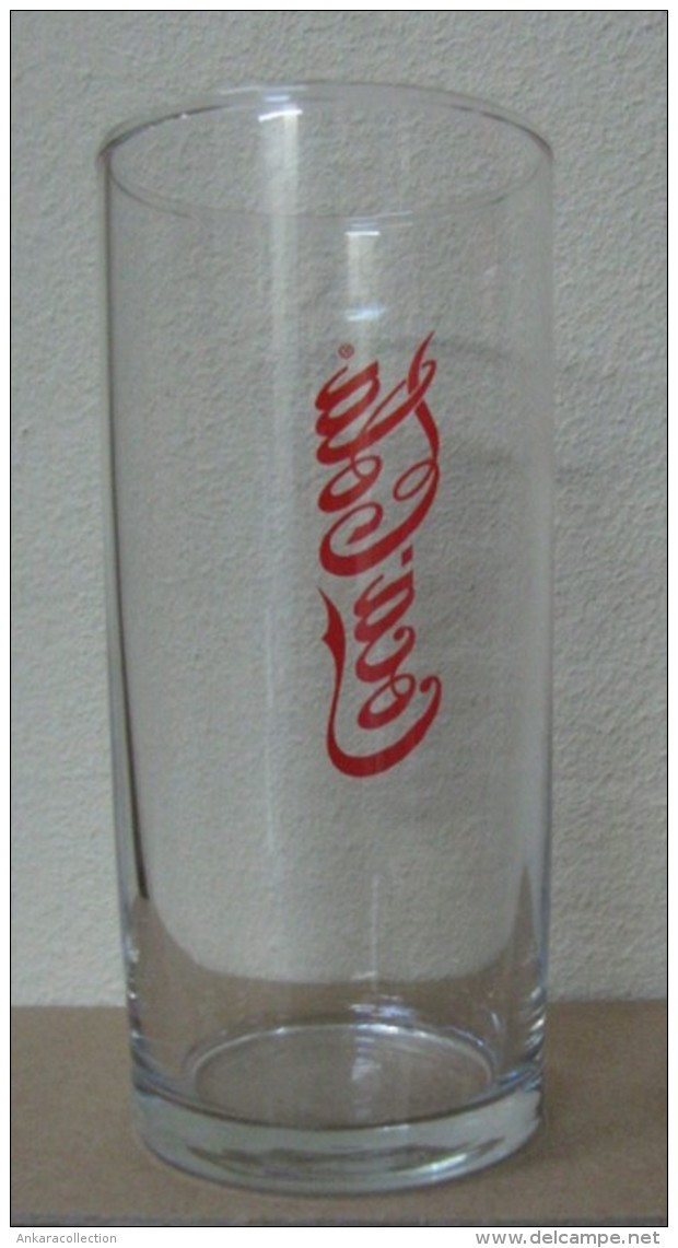 AC - COCA COLA LOGO ILLUSTRATED CLEAR GLASS FROM TURKEY - Becher, Tassen, Gläser