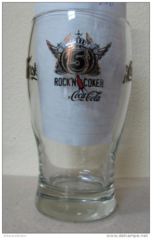 AC - COCA COLA - ROCK'N COKE 2007 GLASS FROM TURKEY - Kopjes, Bekers & Glazen