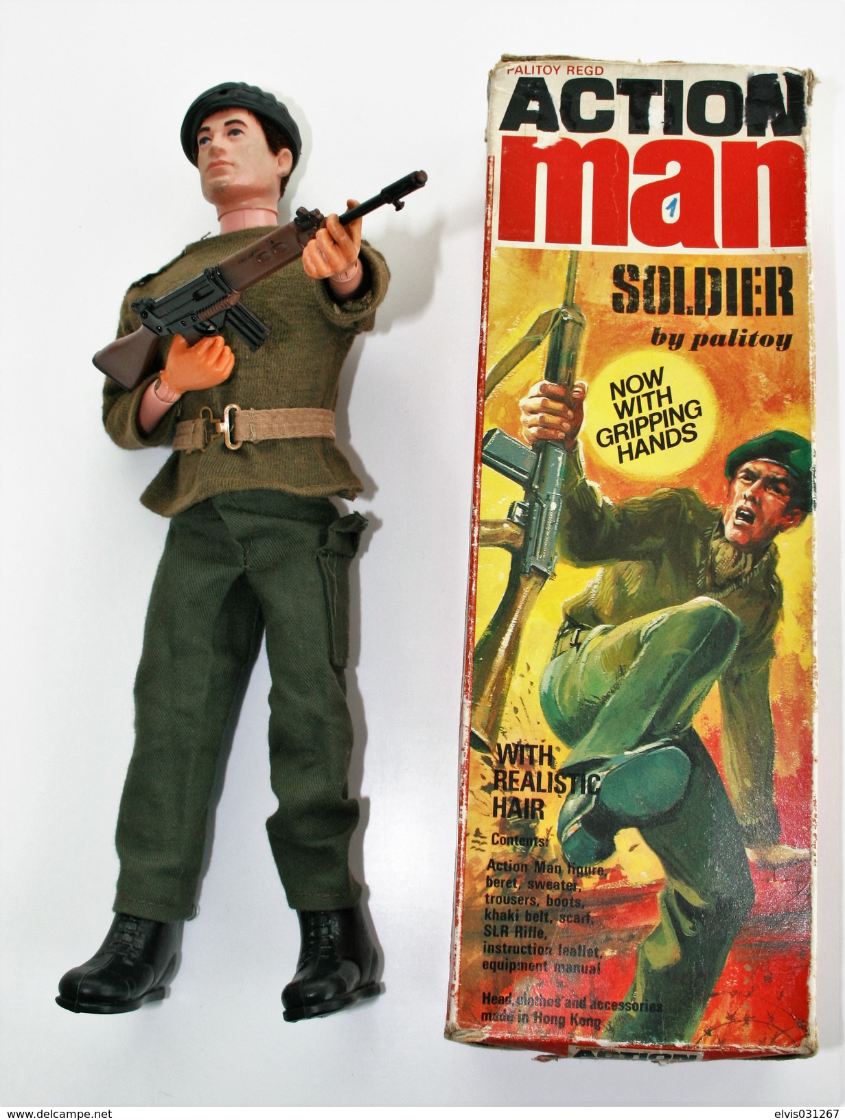Vintage ACTION MAN : SOLDIER - BOXED!!! - Original Hasbro 1970 - Palitoy - GI JOE - Action Man