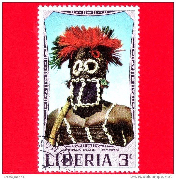 LIBERIA - Nuovo - 1971 - Maschere Africane - Mask - Dogon - 3 - Liberia
