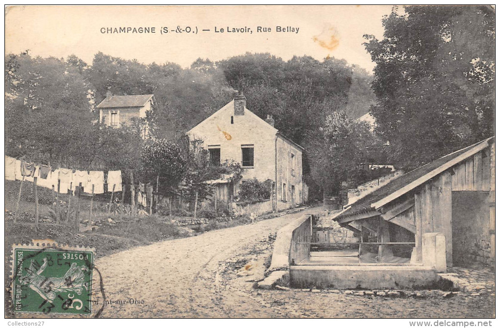 95-CHAMPAGNE SUR OISE-  LE LAVOIR, RUE BELLAY - Champagne Sur Oise