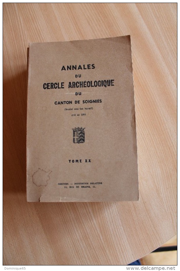 Annales Du Cercle Archéologique De Soignies 1960-1961 - Belgique