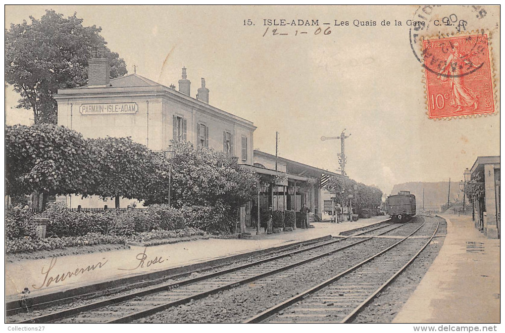 95- L´ISLE-ADAM-  LES QUAIS DE LA GARE - L'Isle Adam