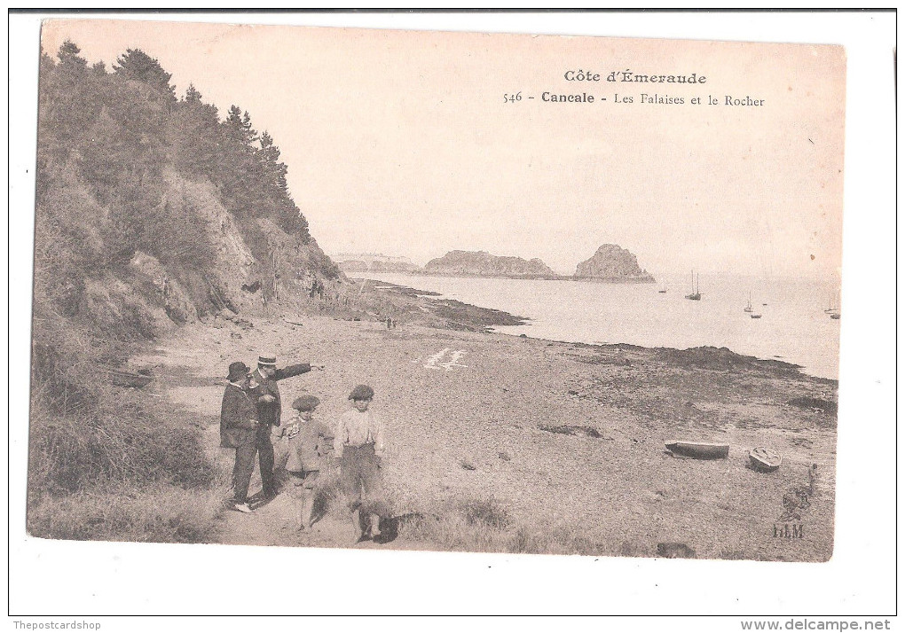 CPA 35  CANCALE - LES FALAISES ET LE ROCHER - No.546 Non écrite - Cancale