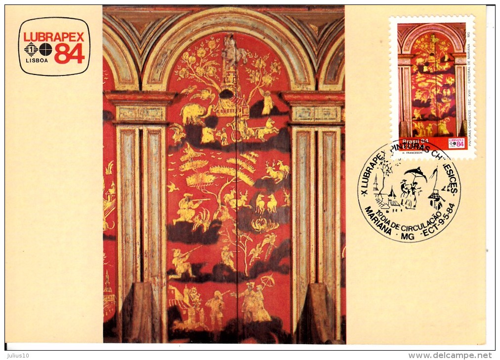 Carte Maximum Card 1984 Brasil Chinese Art Lubrapex #20031 - Maximum Cards