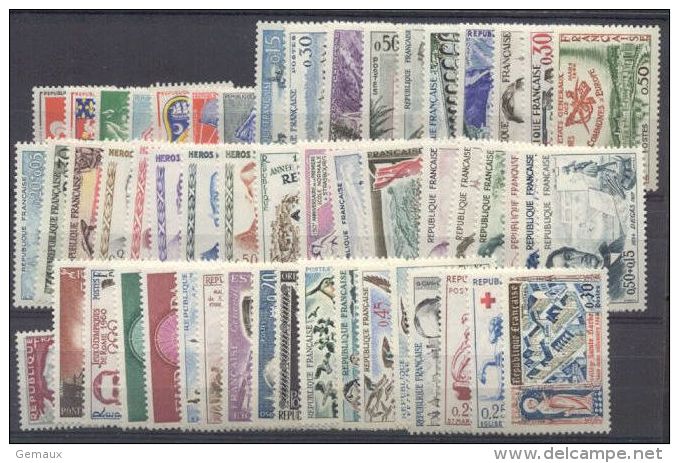 Année 1960 ** 53 Timbres Conservés En Pochette - 1960-1969