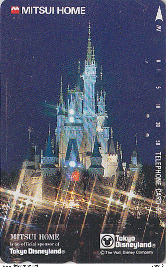 Télécarte Japon / 110-130414 - DISNEY DISNEYLAND - Château - Castle Japan Phonecard Telefonkarte - Disney