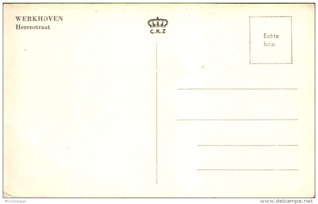 WERKHOVEN - Herrenstraat - Autres & Non Classés