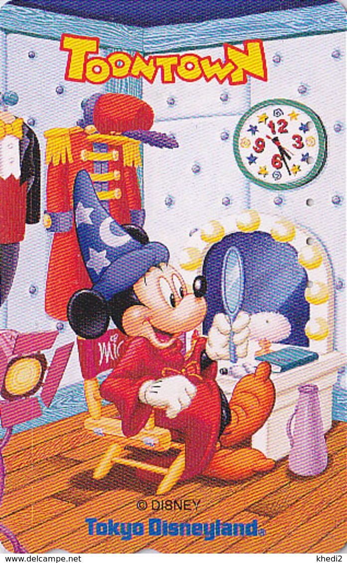 Télécarte Japon / 110-194812 - DISNEY - Série TOONTOWN / Mickey Miroir - Japan Phonecard Telefonkarte 1 - Disney