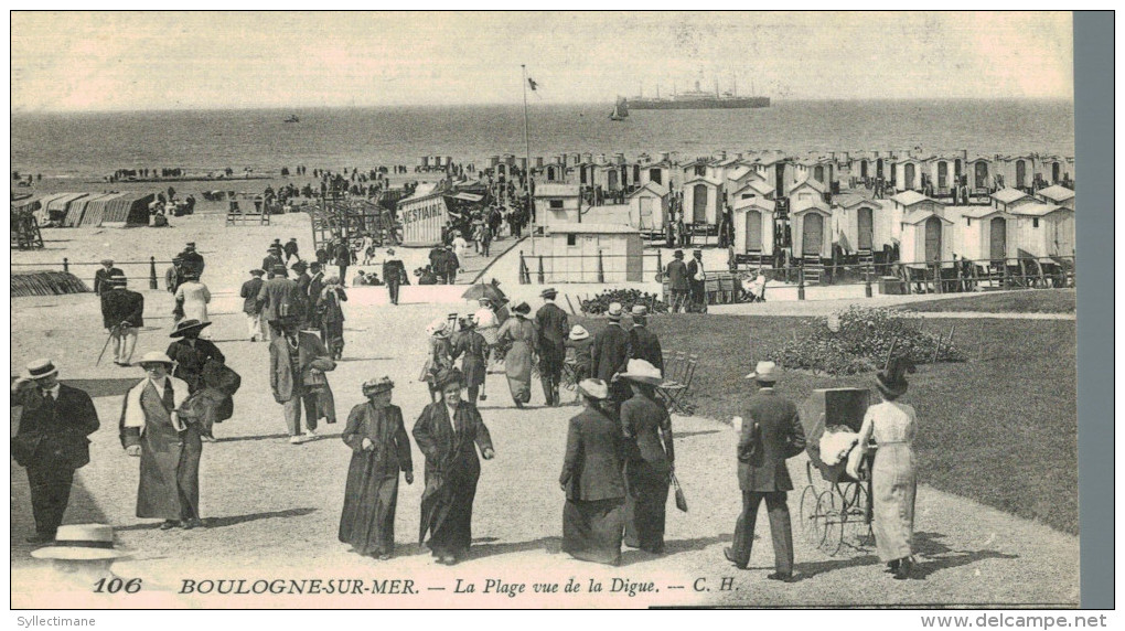 BOULOGNE SUR MER.la Plage Vue De La Digue - Boulogne Sur Mer