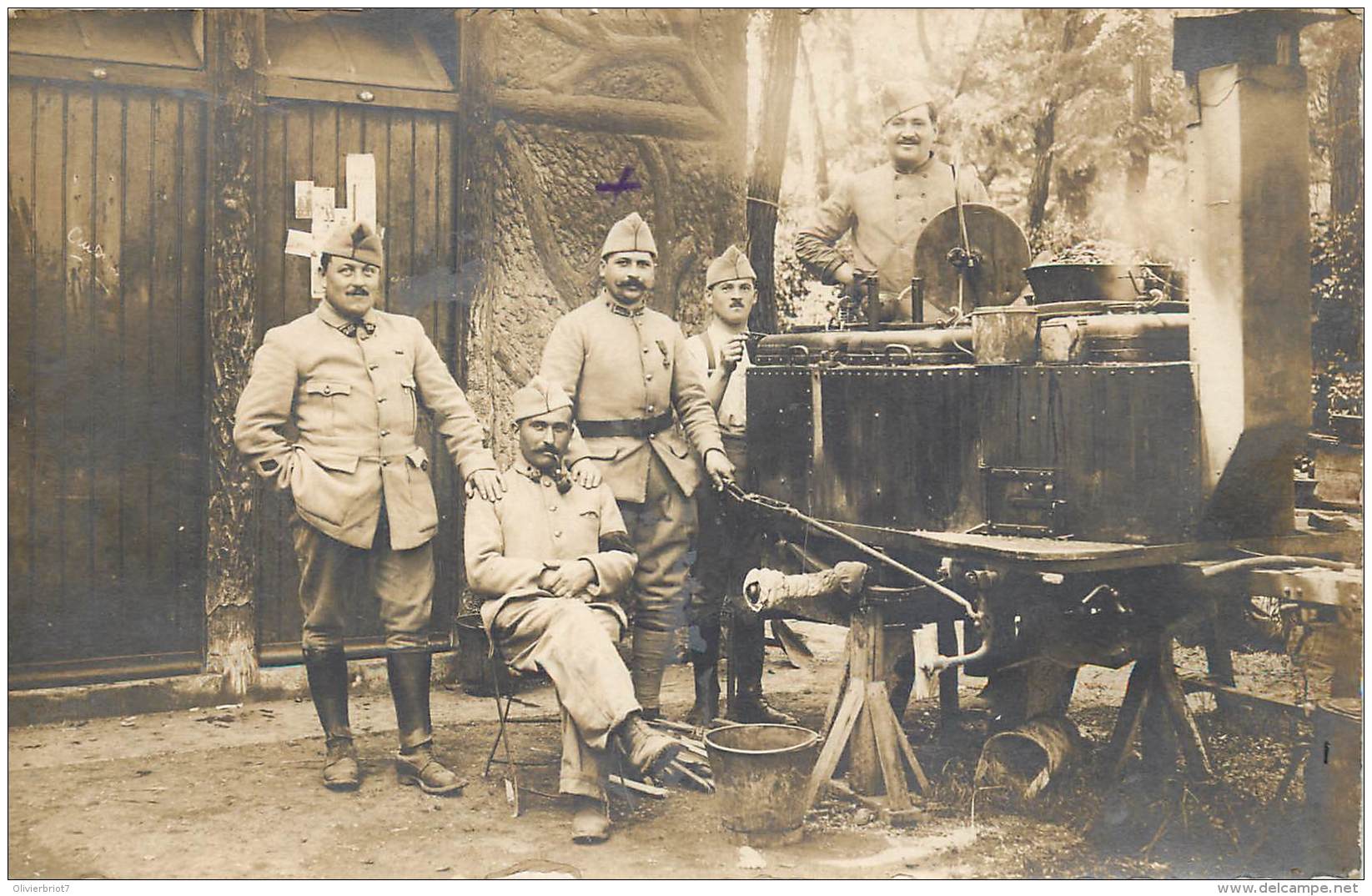 Guerre 14/18 - Carte-Photo -  Les Cuistots Au Travail - Guerre 1914-18