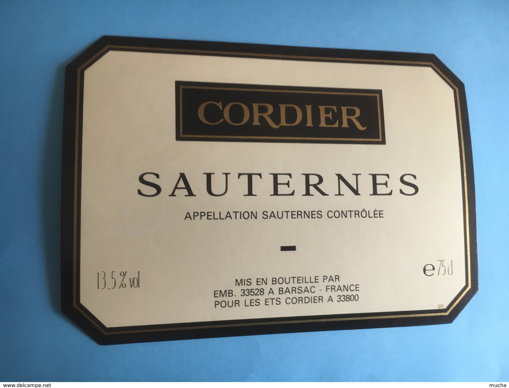 1081 - Sauternes  1989  2 étiquettes - Bordeaux