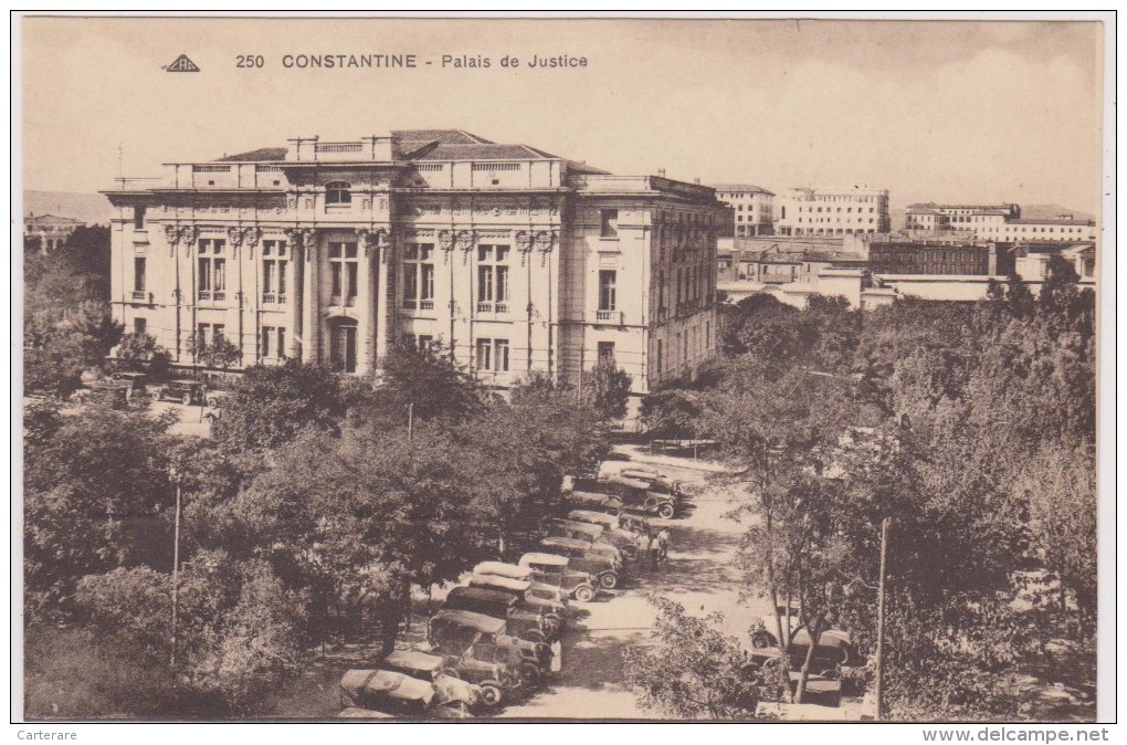 AFRIQUE,AFRICA,AFRIKA, Algérie,CONSTANTINE,QACENTINA,CIRTA,ville Des Aigles,TRIBUNAL,PARKING VOITURE - Constantine