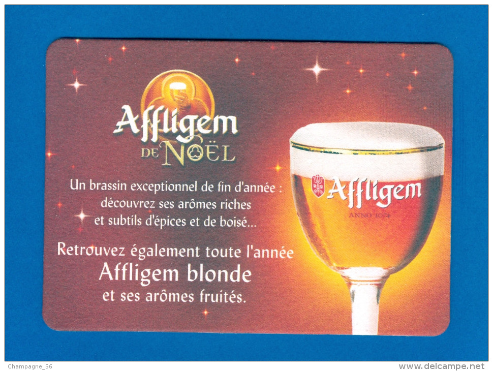 BELGE SOUS BOCKS  AFFLIGEM DE NOËL BIÈRE D'ABBAYE AMBRÉE  NEUF Origine Pas Utilisée - Sous-bocks