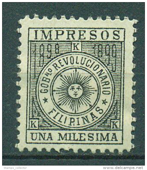 Spain, Colonies, Phillipphines. Telegrafos. 1898, MH. No Gum - Philippinen