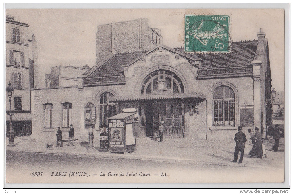 PARIS XVIIIe - La Gare De Saint-Ouen - LL1597 - District 18