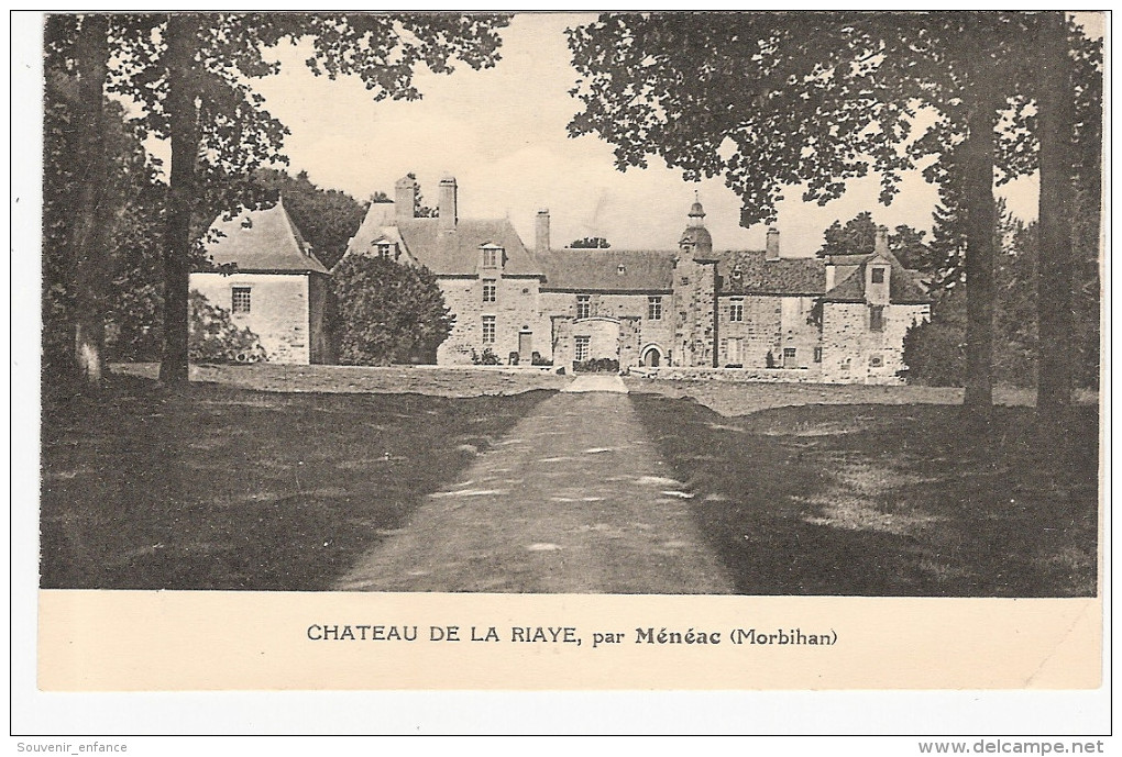 CPA Ménéac Château De La Riaye Par 56 Morbihan - Autres & Non Classés